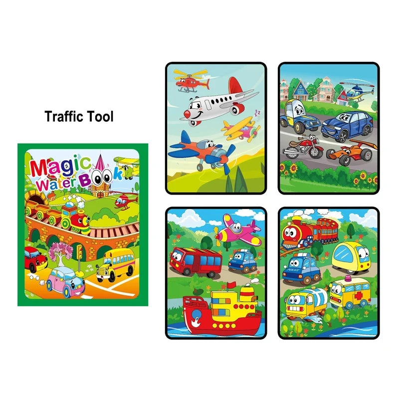 Coloring Books Baby Magic Water Book Montessori Educational Toys Children 1 Year Reusable Painting Kids Games