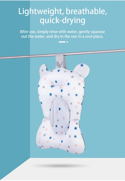 Baby Bath Support Pad Foldable Floating Seat Adjustable Newborn Bathing Cushion Infant Safety Net Hammock