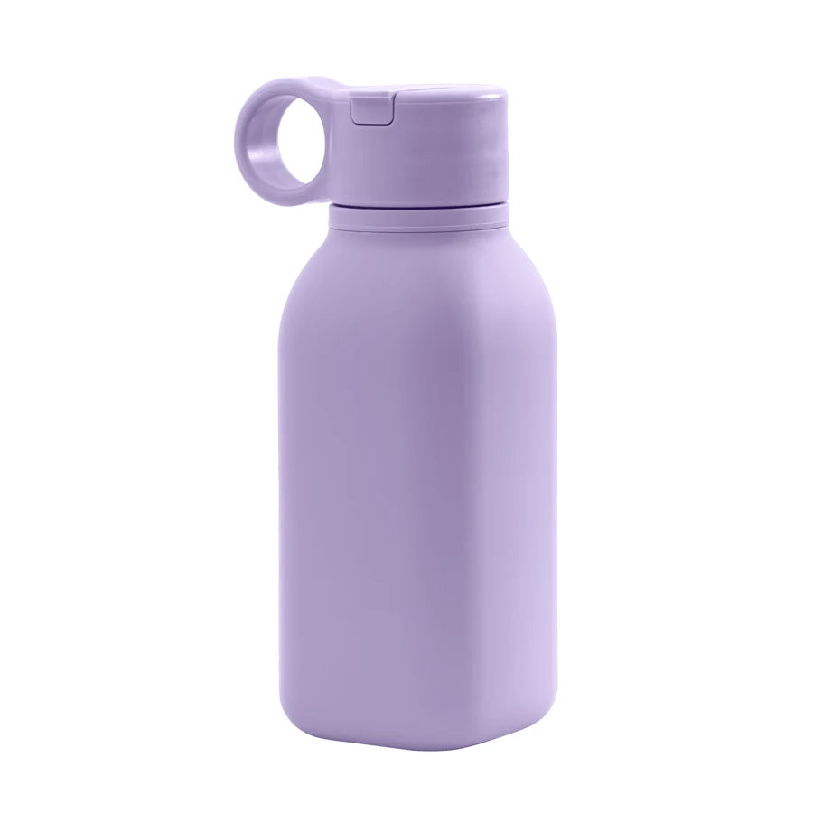 1PCS Baby Silicone Sports Cup Portable Baby Tableware Solid Color Baby Water Bottle Leakproof Baby Sippy Cups Kids Flip Lid Cup