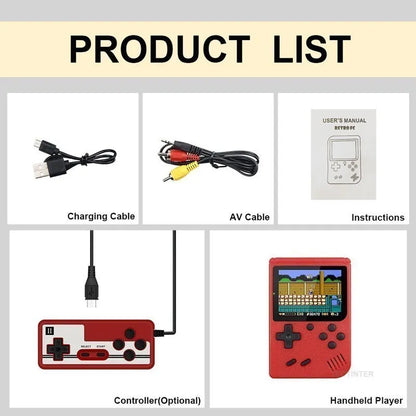 8-Bit Mini Video Game Console Built in 500 Games Retro Portable Console Handheld Game Player AV Output For Kids Gift Game Boy