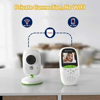 VB602 Baby Monitor IR Night Vision Temperature Monitor Lullabies Intercom VOX Mode Video Baby Camera Walkie Talkie Babysitter