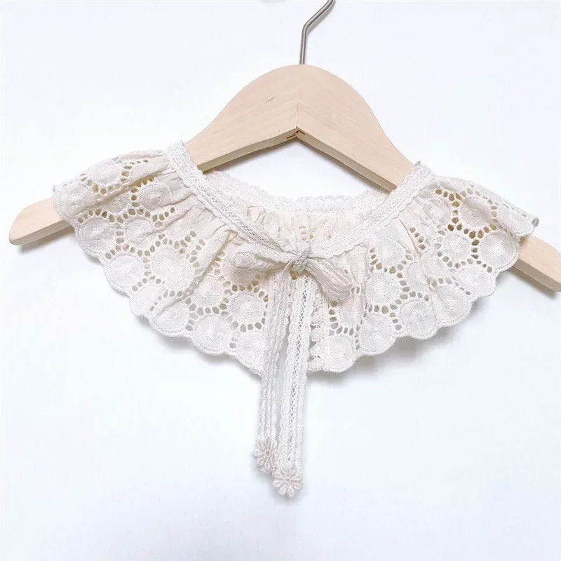 Baby Bib Lace Baby Accessories Korean Kids Lace Collar Cute Hollow Female Baby Bib scarf  baby bib scarf  scarf