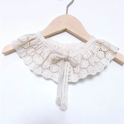 Baby Bib Lace Baby Accessories Korean Kids Lace Collar Cute Hollow Female Baby Bib scarf  baby bib scarf  scarf