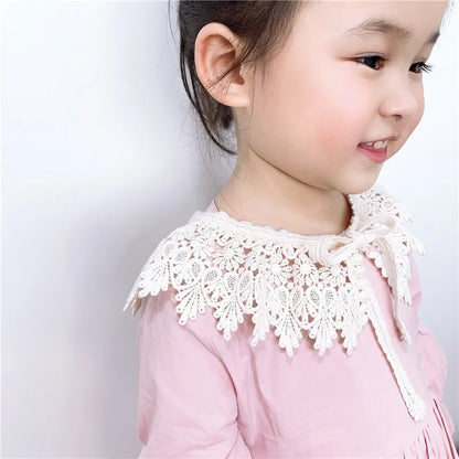 Baby Bib Lace Baby Accessories Korean Kids Lace Collar Cute Hollow Female Baby Bib scarf  baby bib scarf  scarf