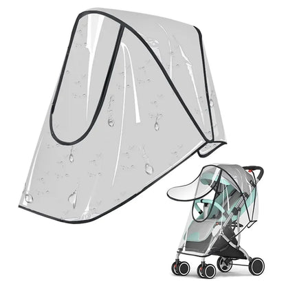 Universal Waterproof Rain Cover For Prams Pram Accessories Transparent Dust Cover Open Zip Umbrella Rainy Season Waterproof