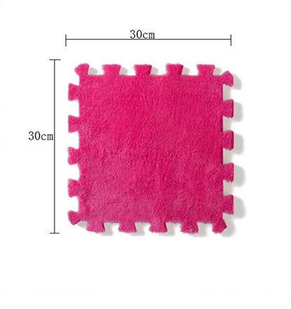 Soft Plush Children's Mat Baby Play Mat Baby Toys Eva Foam Puzzle Carpet In Children's Room Keep Warm Playmat 30*30*1CM