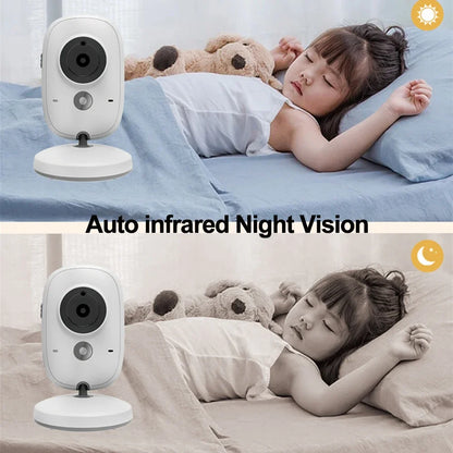 VB602 Baby Monitor IR Night Vision Temperature Monitor Lullabies Intercom VOX Mode Video Baby Camera Walkie Talkie Babysitter