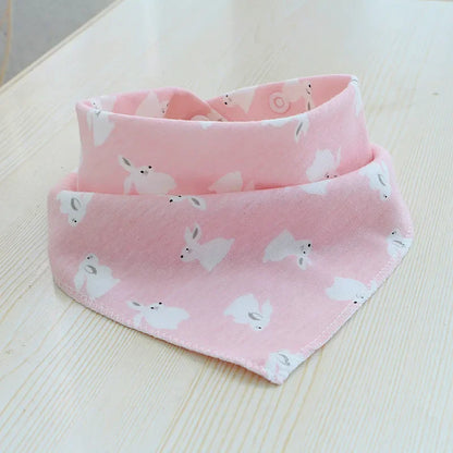 Baby Cotton Feeding Apron Triangle Bibs Girls Boys Cartoon Feeding Scarf Bib Collar Bib Burp Cloth Bandana Saliva Towel