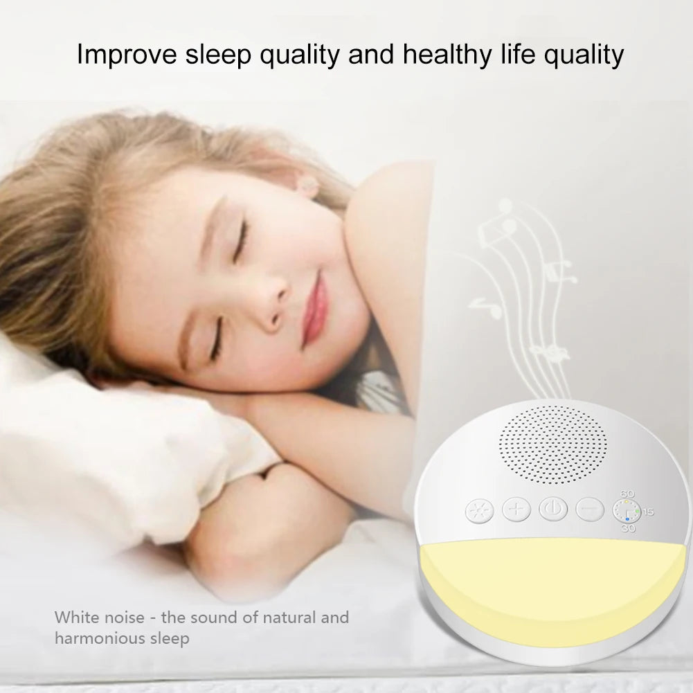 Baby Care Assisted Sleep Save Energy White Noise Machine with Night Light Music