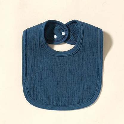 Cotton Gauze Baby Bibs Autumn New Solid Color Infant Bib Newborn Burp Cloths for Kids Boy Girl Spring Soft Feeding Saliva Towel