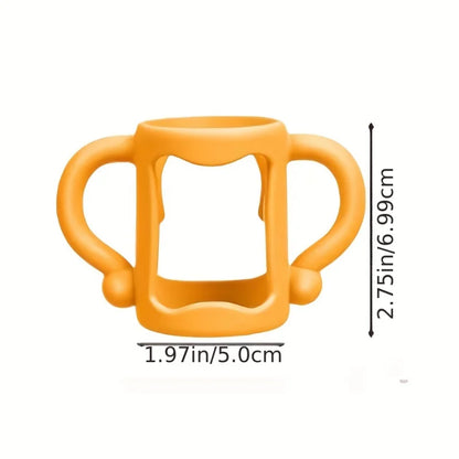 Silicone Bottle Handle For Narrow Baby Bottles, Easy Grip Handle, Can Accommodate Most Bottles - BPA-free Soft Silicone