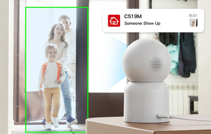 ZOSI C519M 4MP HD Indoor Baby Monitor 1.44 Inch Screen 2.4G/5G WiFi Video Call Auto Tracking Wireless IP Smart Surveillance Cam