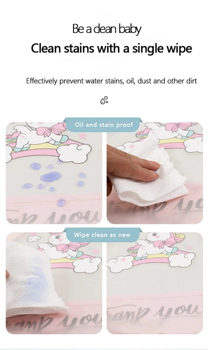 Baby Food Overalls Waterproof Children's Bibs Boys And Girls Drool Towel Four Seasons Long Sleeve No-Wash Apron