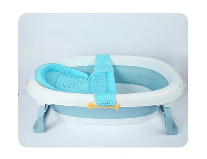 Portable Baby Bathtub Pad Ajustable Bath Tub Shower Cushion Newborn Support Seat Mat Foldable Baby Bath Seat Floating Water Pad