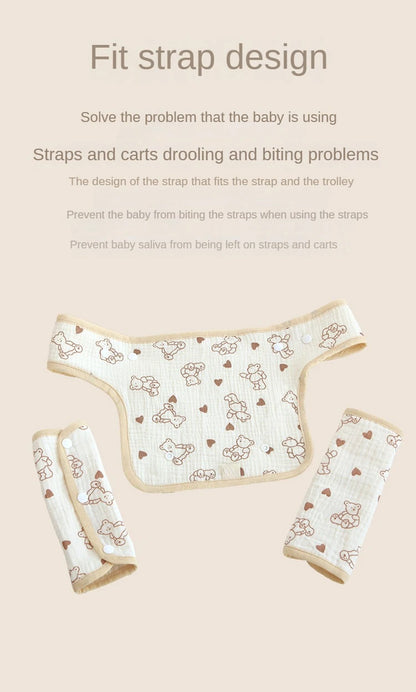 Baby Waist Stool Drool Bib Newborn Infants Teething Soft Cotton Pad Saliva Towel Multi-Function Baby Strap Dinner Dropshipping