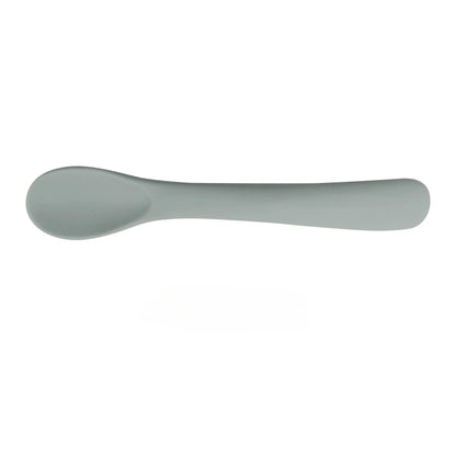 Food Grade Silicone Small Curved Spoon Baby Food Spoon Children Tableware Feeding Soft Spoon
