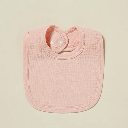 Cotton Gauze Baby Bibs Autumn New Solid Color Infant Bib Newborn Burp Cloths for Kids Boy Girl Spring Soft Feeding Saliva Towel