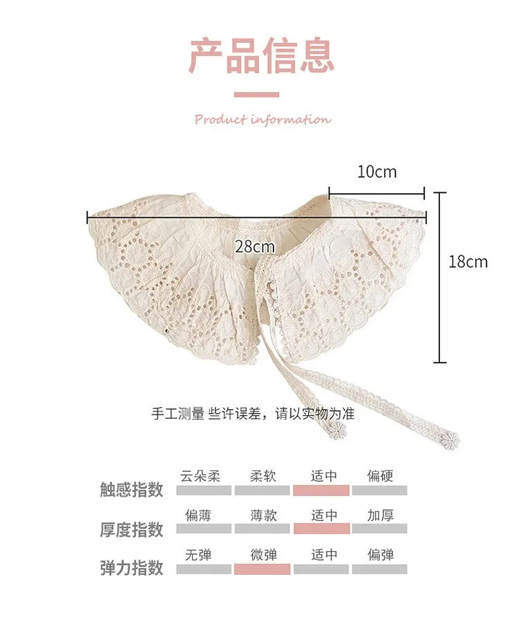 Baby Bib Lace Baby Accessories Korean Kids Lace Collar Cute Hollow Female Baby Bib scarf  baby bib scarf  scarf