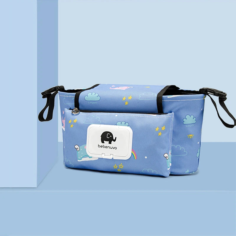 Baby Stroller Organizer Bag Waterproof Nappy Diaper Bag Travel Carriage Pram Cart Basket Hook Stroller Accessories Mummy Bag
