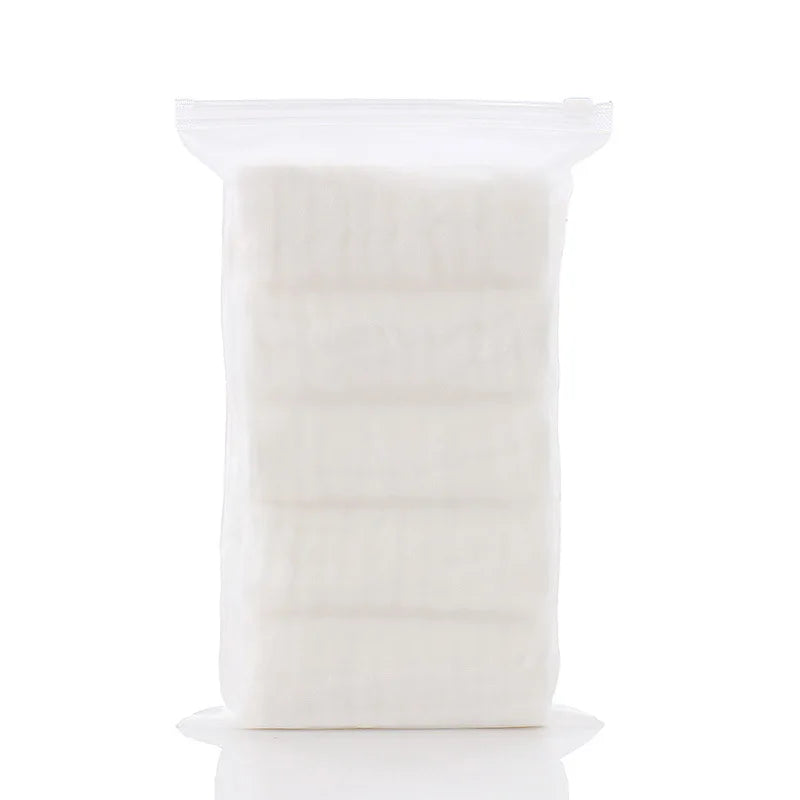 5pcst Baby Towels Muslin 6 layers Cotton SoftBaby Face Towel Handkerchief Bathing Feeding Face Washcloth Wipe Burp Cloth