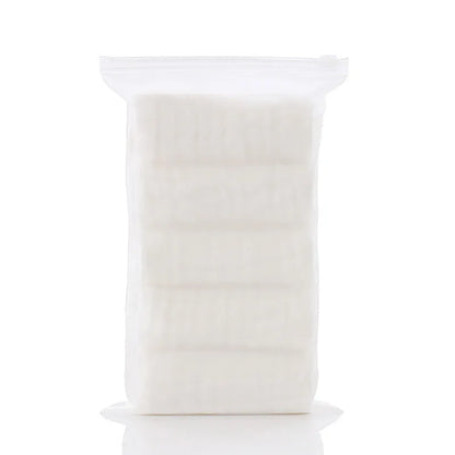 5pcst Baby Towels Muslin 6 layers Cotton SoftBaby Face Towel Handkerchief Bathing Feeding Face Washcloth Wipe Burp Cloth