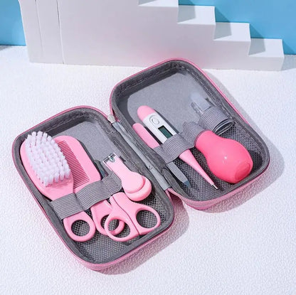 Baby Care Kit Baby Nasal Inhaler Nail Clipper Brush File Comb Scissors Set Daily Cleaning and Care Grooming Kit Accessories
