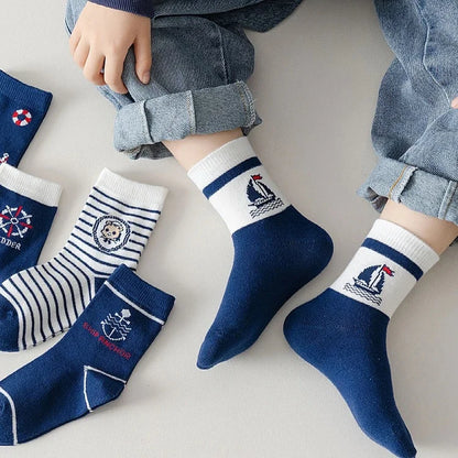 1-9T Kids Boys Girls Socks Autumn Cozy Sock Cute Bear Pattern Cotton Socks Children