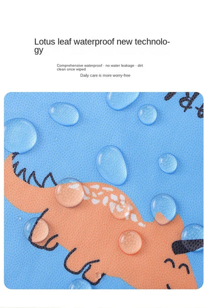 Clean Feeding Bib for Baby Boys Girl 8M-5Y Waterproof Bib Apron Smock with Table Cover Infant Mess-Free Kids Full Coverage Bib
