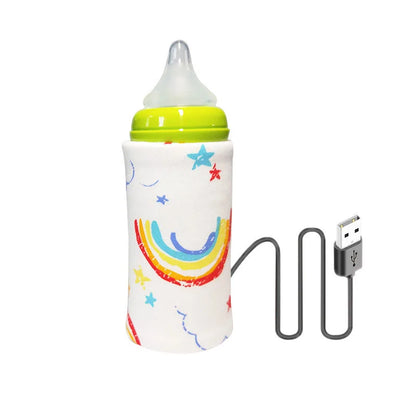 USB Milk Water Bottle Warmer Travel Stroller Insulated Baby Nursing Bottle Heater Newborn Infant Portable Bottle Feeding Warmers