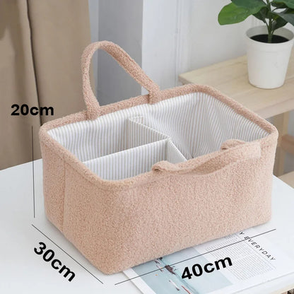 Travel Portable Mommy Bag Diaper Bag Feeding Bottle Storage Handbag Multifunctional Baby Products Organizer Basket