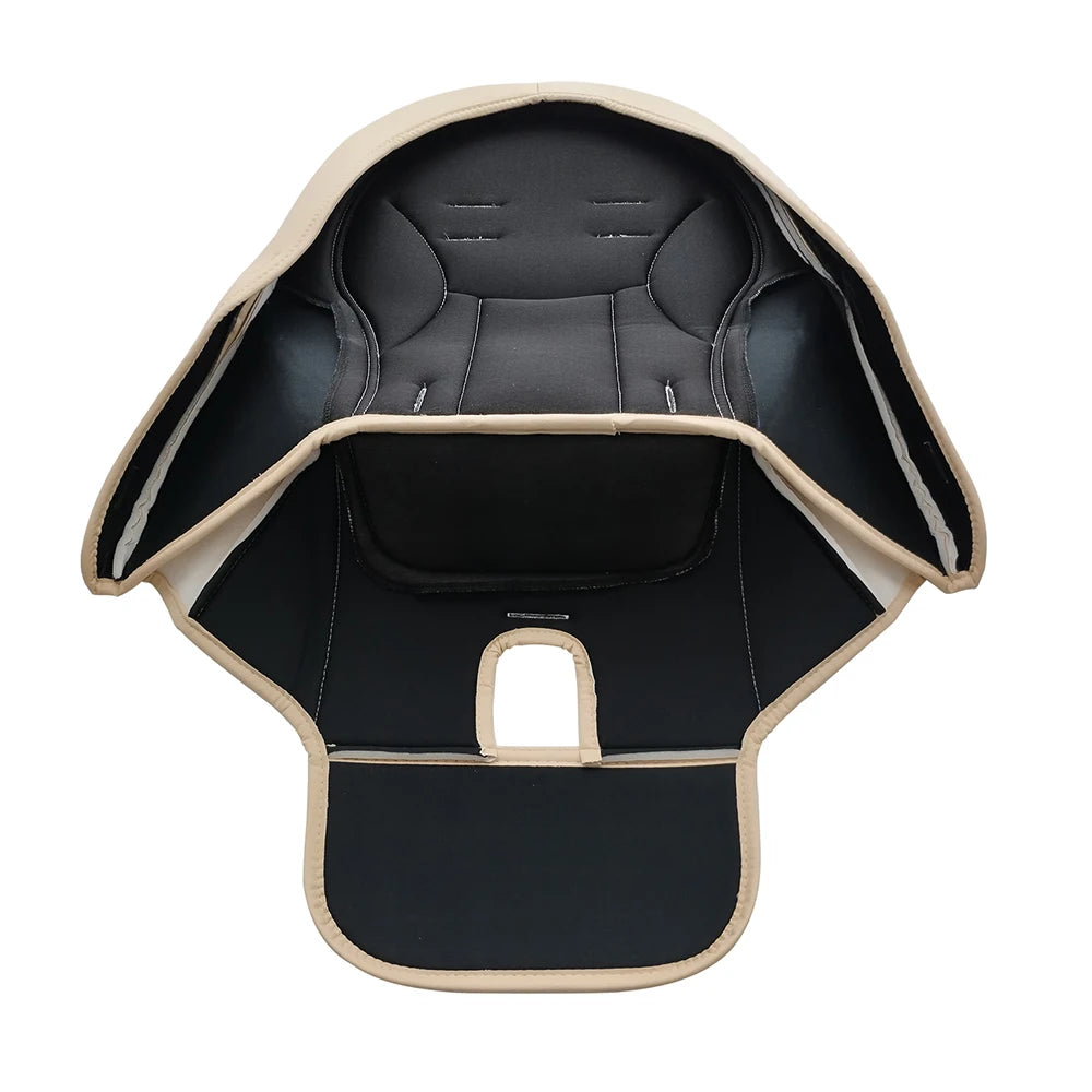 Seat Cushion For Peg perego Siesta Aag Prima Pappa Zero 3 High Chair Baby Stroller PU Leather Safety Belt Shoulder Crotch PAD
