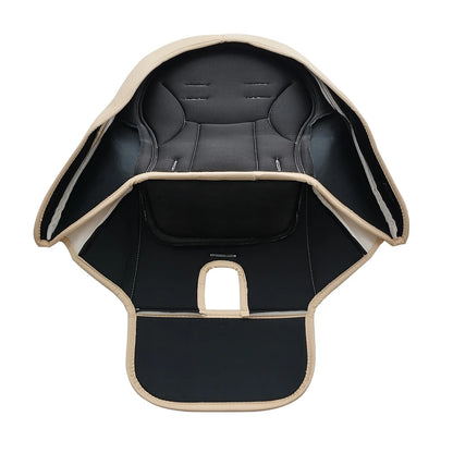 Seat Cushion For Peg perego Siesta Aag Prima Pappa Zero 3 High Chair Baby Stroller PU Leather Safety Belt Shoulder Crotch PAD
