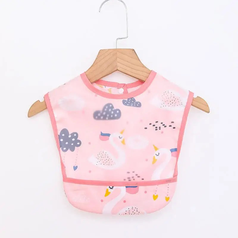 Sleeveless Bibs For Children Baby Kids Toddler Waterproof Long Sleeve Art Smock Feeding Bib Apron Fit 0-6 Years Dropshipping