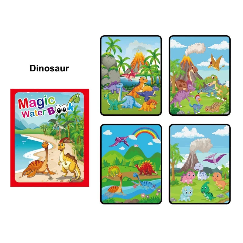 Coloring Books Baby Magic Water Book Montessori Educational Toys Children 1 Year Reusable Painting Kids Games