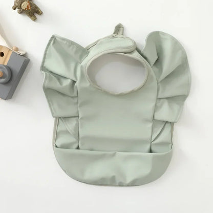 Waterproof Baby Bibs Cartoon Girl Boy Infant Meals Bib Anti-dirty Saliva Bibs with Angel Wings Baby Feeding Stuff Children Smock