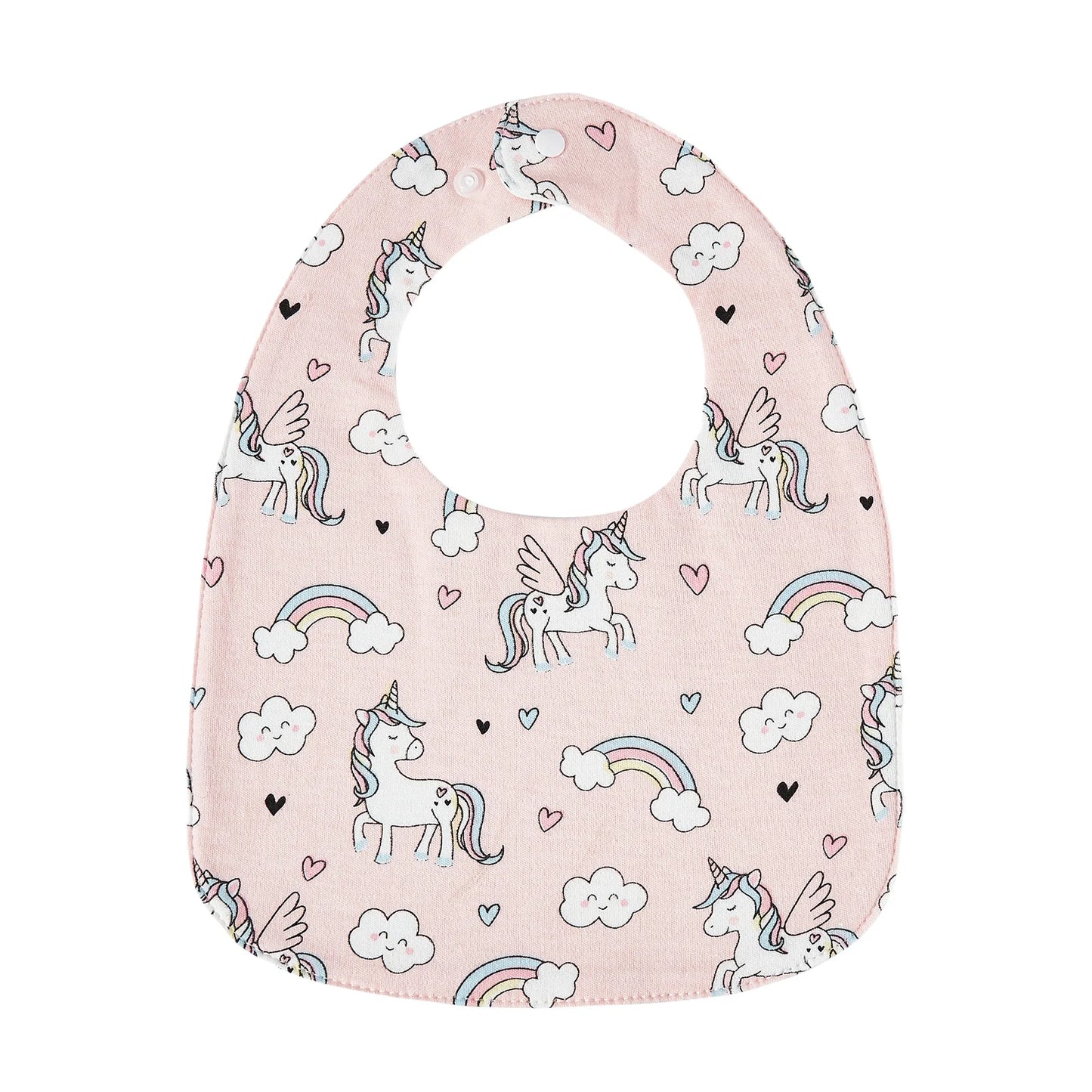 INSULAR Baby Bibs Feeding Scarf Adjustable Snap Saliva Towel Muslin Cotton Burp Cloths Animal Print Ruffled Edge Rainbow A Grade