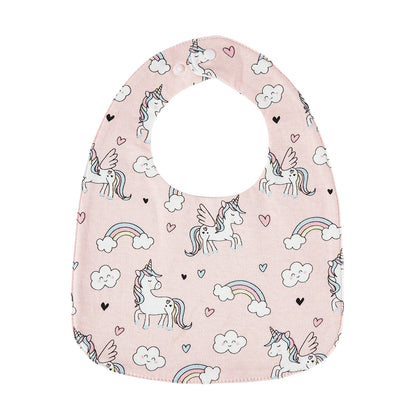 INSULAR Baby Bibs Feeding Scarf Adjustable Snap Saliva Towel Muslin Cotton Burp Cloths Animal Print Ruffled Edge Rainbow A Grade