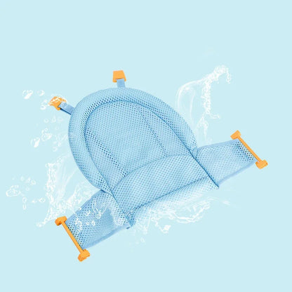 Baby Bath Mat Newborn T-Net Adjustable Newborn Bathtub Net Bath Protector Bath Accessories Baby Products Foldable Mat and Shower