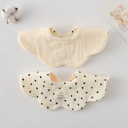 New Cute Cotton Baby Feeding Drool Bib Infants Two-sided Usable Saliva Towel Soft Burp Cloth For Newborn Toddler Kids Bibs