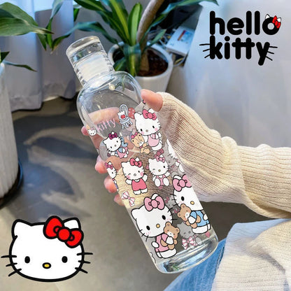 Hello Kitty High Capacity Water Bottle Fashion Sport Bottle Portable Travel Bottles Outdoor Fitness Sport Drinking Bottle Child