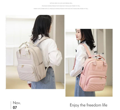 New Mommy Diaper Bags with Diaper Pad Nursing Bags Maternity USB Multifunctional Portable Large Baby Stroller Hanging Bag