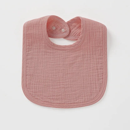 Cotton Gauze Baby Bibs Autumn New Solid Color Infant Bib Newborn Burp Cloths for Kids Boy Girl Spring Soft Feeding Saliva Towel