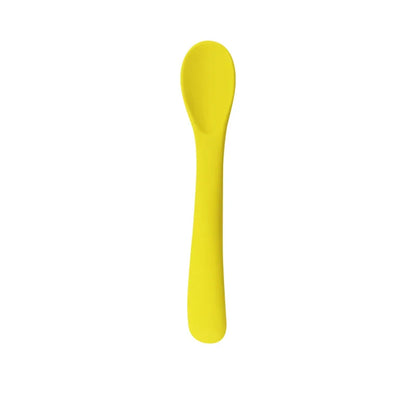Food Grade Silicone Small Curved Spoon Baby Food Spoon Children Tableware Feeding Soft Spoon