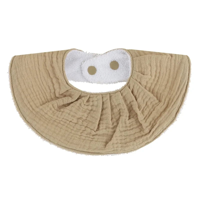 Double Layers Cotton Baby Feeding Bibs Cartoon Printed Newborn Burp Cloth Saliva Towel Scarf for Stuff Shower Gifts