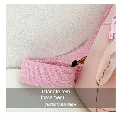 Fashion Children School Bags Bunny Portable Backpacks Kids Travel Rucksacks Cute Boys and Girls School Book Backpack Chest Bag