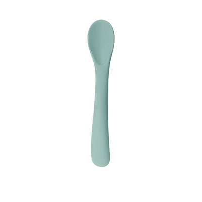 Food Grade Silicone Small Curved Spoon Baby Food Spoon Children Tableware Feeding Soft Spoon