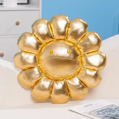 40/60cm Sunflower Plush Pillow Soft Plush Flower Pillow Plant Mat Sofa Bed Sleep Back Pillow Kawaii Room Decor Gifts