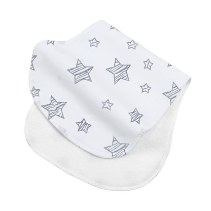 2-Layer Burp Cloth Newborn Bibs Absorbent Baby Feeding Teething Bibs Soft-Cotton Burp Cloths for Babies Baby Shower-Gift