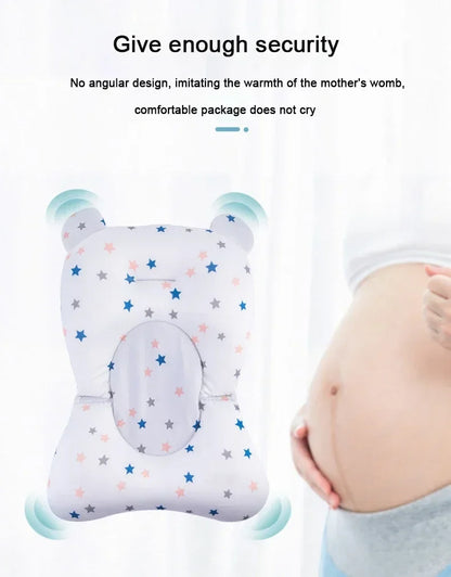 Ajustable Bath Tub Shower Cushion Newborn Support Seat Mat Baby Bath Seat Floating Water Pad Portable Foldable Baby Bathtub Pad