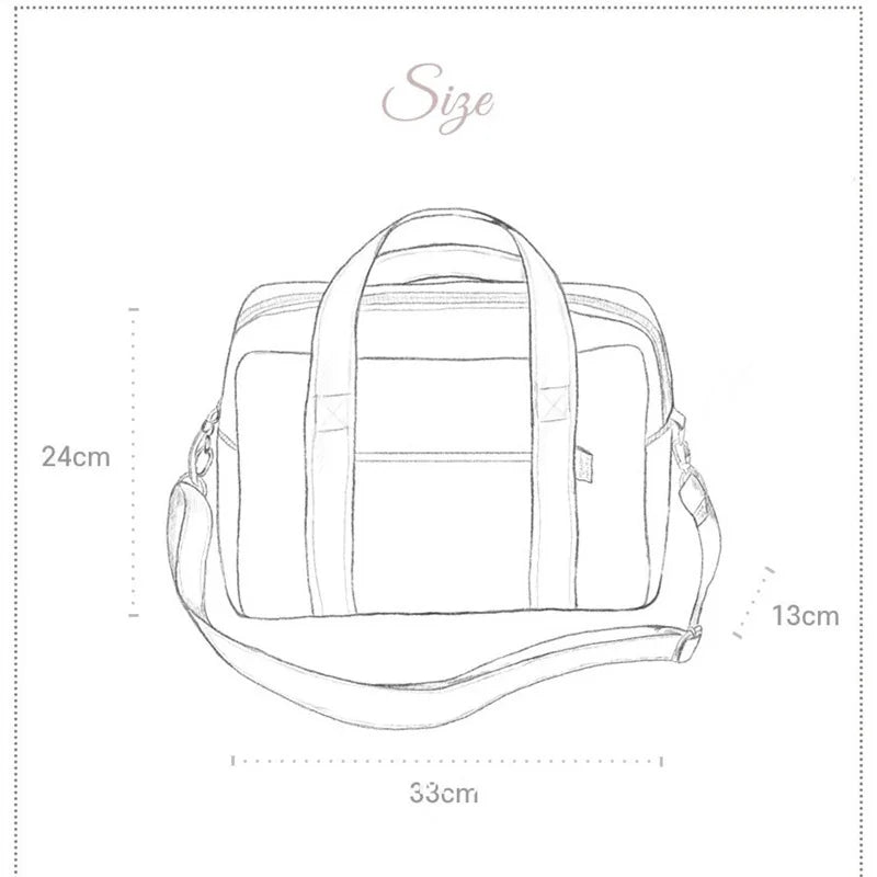 New Embroidered Mom Bag Storage Bag Large Capacity Mommy Travel Bag Fashion Multi-functional Handbag Lightweight Diagonal